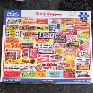White Mountain Candy Wrappers 1000-Piece Puzzle